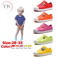 COD [Ready Stock] Kids Native Shoes Breathable and Anti-Slip Beach Sandals in 18 Colors