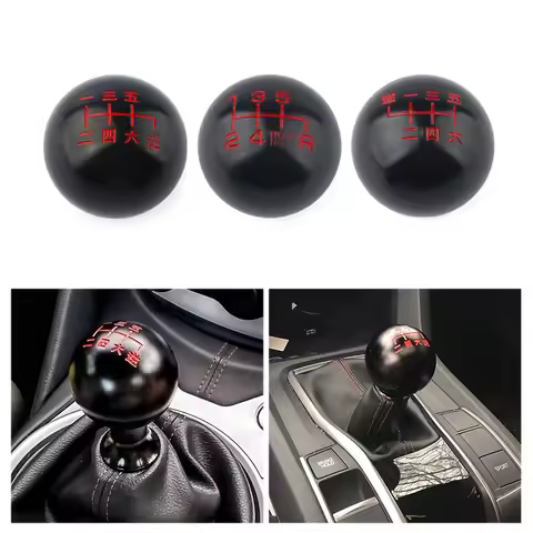 JDM style black 6 Speed M10X1.5/M10X1.25/M8X1.25 Gear Shift Knob For Honda Acura/TOYOTA/NISSAN
