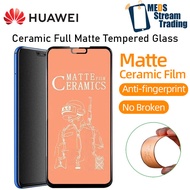 Huawei Mate50 P20 P20pro P30 P40 Ceramic Full Matte Tempered Glass