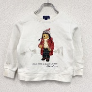 POLO RALPH LAUREN Polo Bear 運動衫/運動鞋，白色，4 碼，古著。