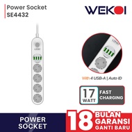 LDNIO SE4432 Power Socket Power Strip Charger 4 With 4USB Original