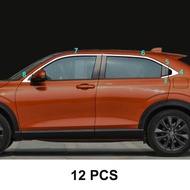 แถบโครเมียมแต่งประตูสำหรับฮอนด้า HR-V 2023 2024 2025 2026 Hrv กระจกสแตนเลส BC เสากลางเสาหน้าต่าง
