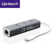 【子震科技】廣 Uptech嚴選-NET138H USB 3.0 Type-C網卡 + Hub集線 鋁合金材質