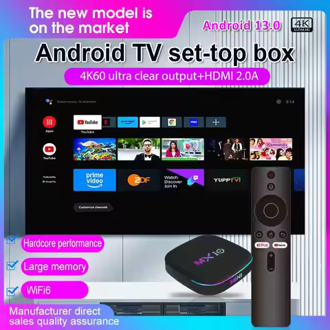 Allwinner H313 MX10 Z4 Android 13 TV Box Build in Dual band WiFi 2.4G/5G WiFi6 + BT5.4 Mali-G31 Hot 
