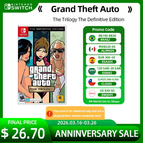 Nintendo Switch Games - Grand Theft Auto The Trilogy The Definitive Edition Official Physical Game C