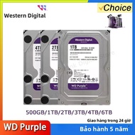 Ổ Cứng Nội Bộ Giám Sát WD Purple 3.5 Inch SATA III 6Gb/s 64M Cache 1TB 2TB 3TB 4TB 6TB Dùng Cho CCTV