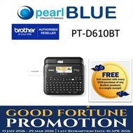 Brother PT-D610BT PTD610 D610 Desktop Bluetooth and PC Connectable Label Printer with Colour LCD dis