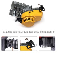 Engine Motor 49cc 2-Stroke Cylinder Engine Motor Engine Motor for Mini Dirt Bike Scooter Motorcycle 