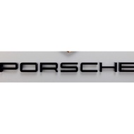 Porsche lettering, Black Porsche stamp, porches symbol