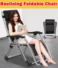 【Zero Gravity Chair】Portable Reclining recliner Foldable Chair Relaxing Breathable Fabric Sleeping