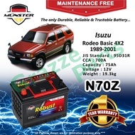 Münster Robust MF CMF N70Z | N70ZR | NX120-7R | 95D31R (75AH) Car Battery Bateri Kereta Isuzu Rodeo 