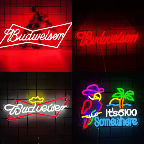 For Office Hotel Pub Cafe Birthday Party Man Cave Art Wall decor Neon Signs Beer Bar Club Bedroom Bu