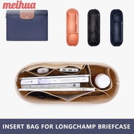 MEIHUAA 1Pcs Insert Bag, Storage Bags Felt Linner Bag, Durable Multi-Pocket with Zipper Travel Bag Organizer for Longchamp LE PLIAGE CLUB Briefcase S