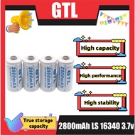 GTL 3.7V 2800mAh Lithium Li-ion 16340 Battery CR123A Rechargeable Batteries 3.7V CR123 TL