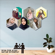 Hexagonal Wall Decoration Custom Photo Wall Decor 1 Set of 6 Pcs in One Day - Ft7