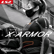 LS2 X ARMOR LADY JACKET BLACK ORANGE