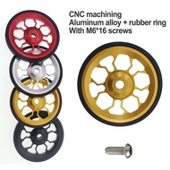 Bike Wheel Aluminium Alloy CNC For Brompton Modified Bearing Rolling Wheel