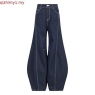 SIVALI Dune Barrel Jeans - Women's Premium Highwaist Low Waist Wide Leg Cut Korean Look Casual Jeans