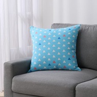 簡約系列抱枕-三角迷蹤藍