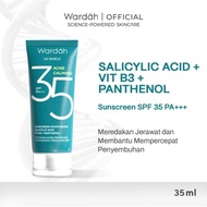 WARDAH UV SHIELD ACNE CALMING SUNSCREEN MOISTURIZER SPF 35 PA++ / wardah acne calming sunscreen spf 