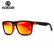 KDEAM Polarized Sunglasses Square Outdoor Sports Leisure Sunglasses Unisex KD156