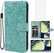Case for OnePlus Nord N30 5G/Oppo K11X/OnePlus Nord CE 3 Lite 5G Wallet Case with Tempered Glass Scr