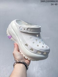 紫鑽🌟誠信商家🌟💜全新Crocs Classic Mega Crush Clog 白色厚底洞洞鞋 EVA材質 