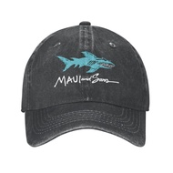 Maui And Sons Shark Logo Snapback Cap Trend Printing Series