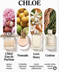 Chloe Eau de Parfum. Nomade. Love Story. Cedrus 女用香水