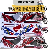 HONDA DASH125 R STRIPE STICKER STIKER WAVE DASH R 125 RACING (2) WAVEDASHR BODY COVERSET COVER SET KAVERSET KAVER SET