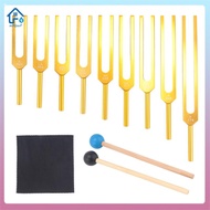Tuning Forks Set 9Pcs 174/285/396/417/528/639/741/852/963Hz Tuning Fork Sound Healing Tool Set for H