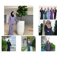 AAK-Muslimah Baju Kurung Kedah Zalia Casual wear Dress for women.