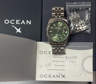 OceanX NVS323 潛水錶 綠色錶面-39MM （不議價）