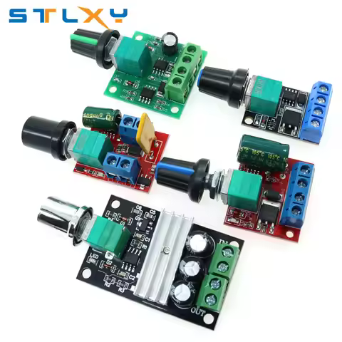DC 1.8V-35V 2A 3A 5A 10A 30W 80W 90W PWM Motor Speed Controller Low Voltage Motor Speed Controller P