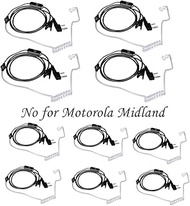 Walkie Talkies Earpieces Ear Piece with Microphone (10 Packs) for Baofeng UV-5R BF-888S Retevis H-77