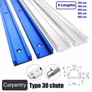 30 Type Aluminum Guide Rail Woodworking Down Press Clamp Guide Plate Slide Rail Aluminum Rail T-Type