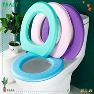 TEALY Toilet Seat Cover EVA Bathroom Accessories Washable Pure Color Pad Bidet Cover