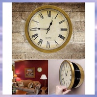 (JMTI) Storage Box Special Hidden Secret Wall Clock Safe Box Wall-Mounted Key Cash Jewelry Money Sto