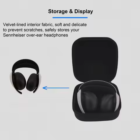 for Sennheiser HD598 HD600 HD650 Headphone Headset Case Storage Bag Handheld Bag