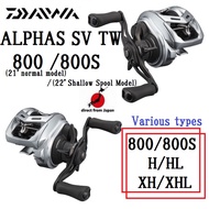 DAIWA 21-22 ALPHAS SV TW 800/800S H/HL/XH/XHL Bait Casting Spinning Reel [Direct from Japan]