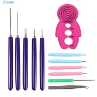 YOLO 12PCS Quilling Needle Kit, Quilling Slotted Pen Multi Size Paper Quilling Tools, Paper Strips P