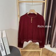 Akira Blouse Knit Cable Button Knitwear Women's Clothing Blouse Women Korean Style