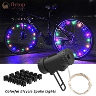 FLYTOP Bicycle Wheel Lights Mountain Bike Frame Decoration Lights Bicycle Spoke Lights Night Riding Bicycle Valve Lamp P6R4