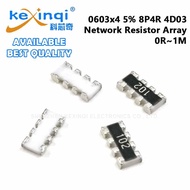 (50pcs) 0603x4 1/16W 1% 8P4R 4D03 Network Resistor Array 0R 1R 6.8R 10R 22R,24R 47R 68R 100R,110R 27