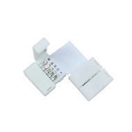 12mm Width 5 Pin LED Strip RGBW Connector L Shape Solderless LED Power Connector 5050 RGBW RGBWW LED