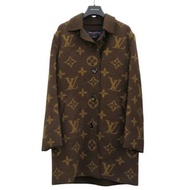 路易威登 Monogram 印花羊毛羊絨ブラウン外套，尺寸 34，LV 0974，成色極佳 [二手]LOUIS VUITTON