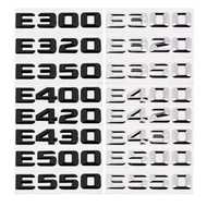 Car Rear Trunk Number Letter Sticker Tail Box Emblem Badge for Mercedes Benz E Class E300 E320 E350 