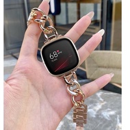 Chain Stainless Steel Strap For Fitbit Versa 4 Strap Fitbit Sense , Fitbit Versa 3 , Fitbit Sense 2 
