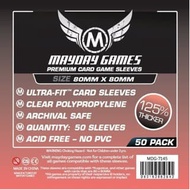 Card Sleeves 80x80 mm - Premium Medium Square - Board Game - Mayday