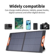 【รับประกัน 2 ปี】Solar Panel 60W /100W /200W แผงโซล่าเซลล์ แผงเซลล์แสงอาทิตย์แบบพกพาพับได้